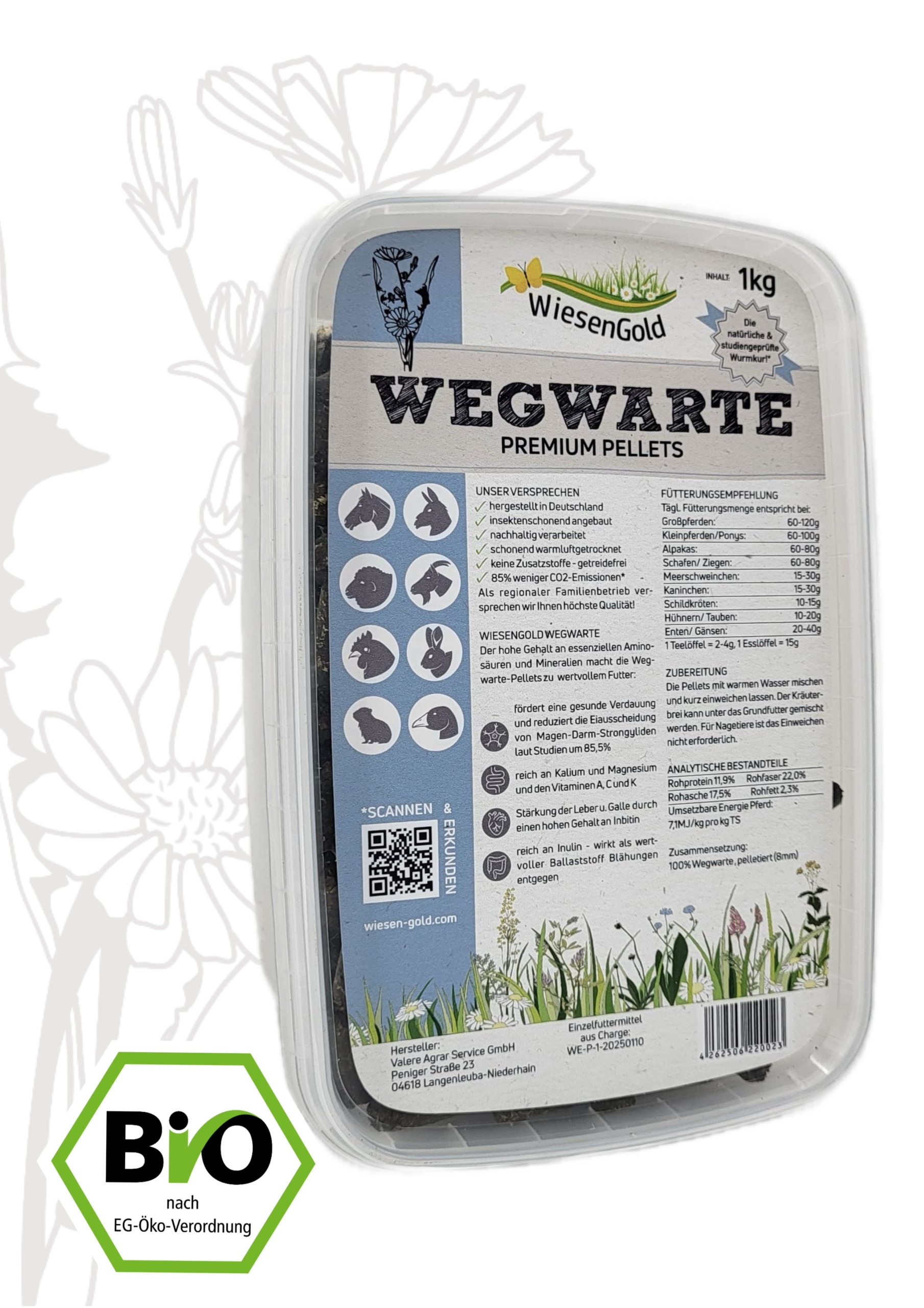WiesenGold - Wegwarte Pellets (1 kg)